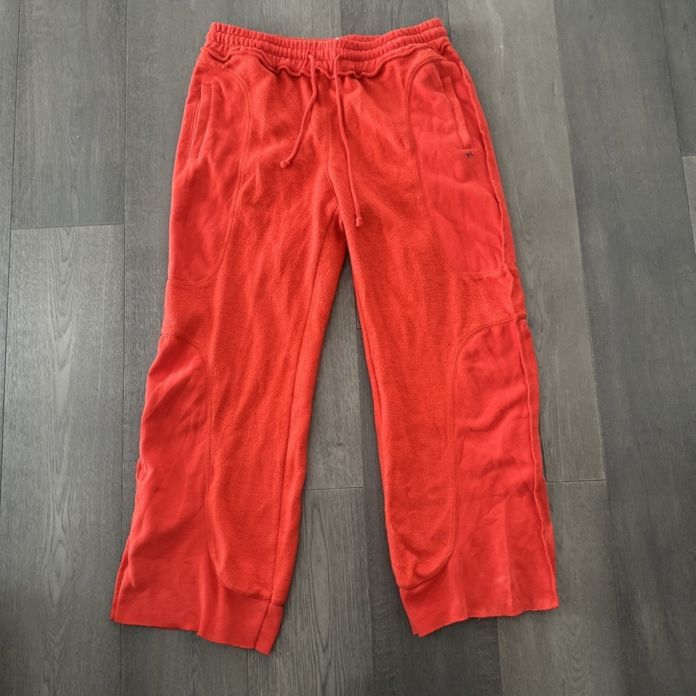 Out From Under Coral Fleece Lined Joggers Sweatpants High Rise Athleisure Cozy L